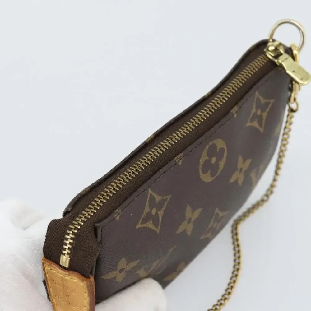 Louis Vuitton Monogram Mini Pochette Accessoires Pouch Brown